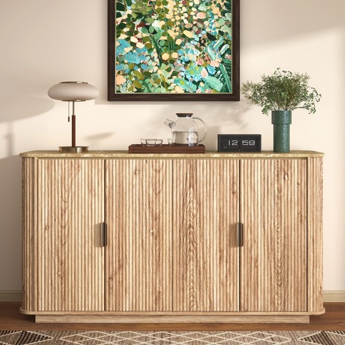 Inch fluted buffet - fluted, cabinet