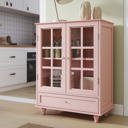 Modern pink buffet cabinet - buffet,