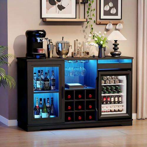 Coffee bar cabinet with - cabinet,