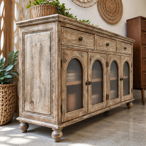 Farmhouse wood sideboard - 59",